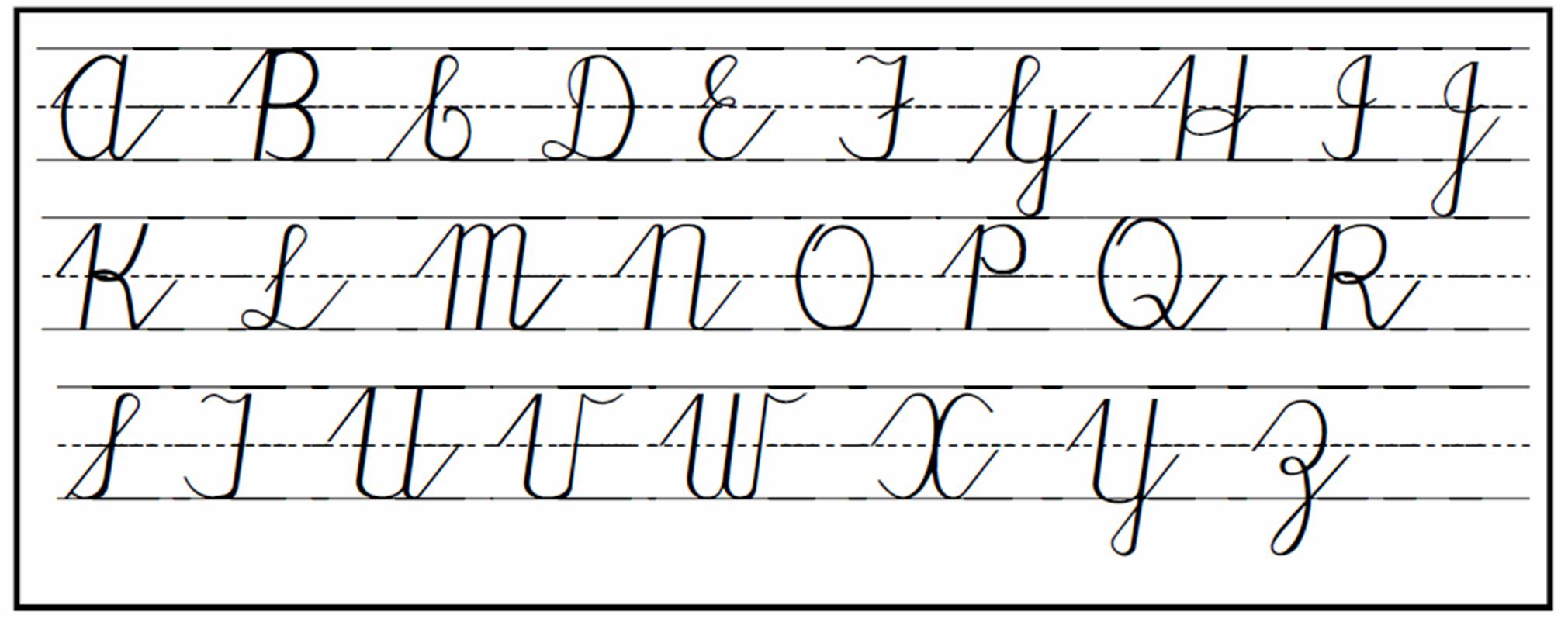 How To Write Cursive Uppercase Letters